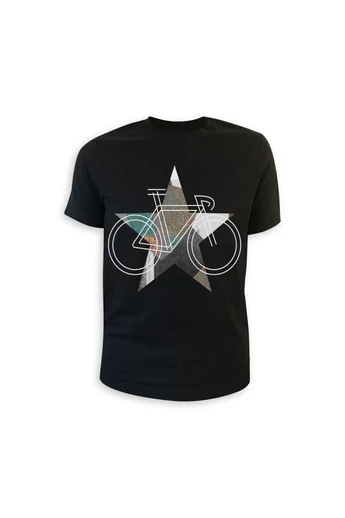 Tomka Csilla / BikeStar C Lindlip 2-11 art design black short sleeve men cotton t-shirt L / BringaCsillag művészi mintás dizájn fekete rövid ujjú férfi pamut póló Tomka Csilla / BikeStar C Lindlip 2-11 art design black short sleeve men cotton t-shirt L / BringaCsillag művészi mintás dizájn fekete rövid ujjú férfi pamut póló