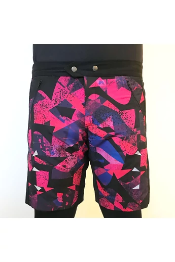 Tomka Csilla / Dazee Pink design baggy short men sportswear L / Kába Rózsaszín mintás dizájn kerépáros rövidnadrág férfi sportruházat