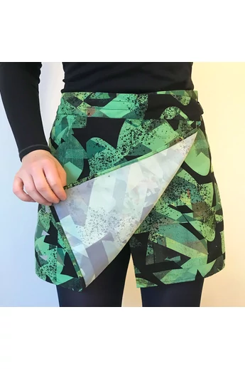 Tomka Csilla Dazee Green1 design bike skirt women sportswear