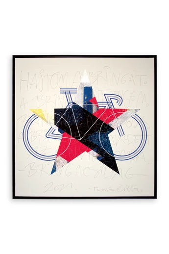 Tomka Csilla / BikeStar E Lindlip 3-03 Giclée fine art print on alu plate in wood frame 50x50 / BringaCsillag Giclée képzőművészeti nyomat alulemezen fakeretben Tomka Csilla / BikeStar E Lindlip 3-03 Giclée fine art print on alu plate in wood frame 50x50 / BringaCsillag Giclée képzőművészeti nyomat alulemezen fakeretben