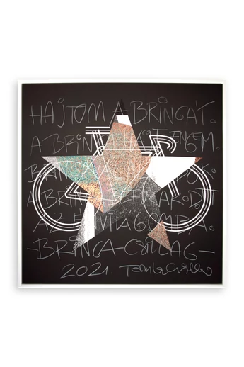 Tomka Csilla / BikeStar F Lindlip 2-11 Giclée fine art print on alu plate in wood frame 50x50 / BringaCsillag Giclée képzőművészeti nyomat alulemezen fakeretben Tomka Csilla / BikeStar F Lindlip 2-11 Giclée fine art print on alu plate in wood frame 50x50 / BringaCsillag Giclée képzőművészeti nyomat alulemezen fakeretben