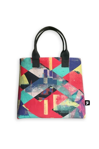 Tomka Csilla / Lindlip 3-05 art design cotton canvas handbag 31x26x11 / Lindlip művészi mintás dizájn pamutvászon kézitáska Tomka Csilla / Lindlip 3-05 art design cotton canvas handbag 31x26x11 / Lindlip művészi mintás dizájn pamutvászon kézitáska