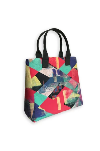 Tomka Csilla / Lindlip 3-05 art design cotton canvas handbag 31x26x11 / Lindlip művészi mintás dizájn pamutvászon kézitáska Tomka Csilla / Lindlip 3-05 art design cotton canvas handbag 31x26x11 / Lindlip művészi mintás dizájn pamutvászon kézitáska