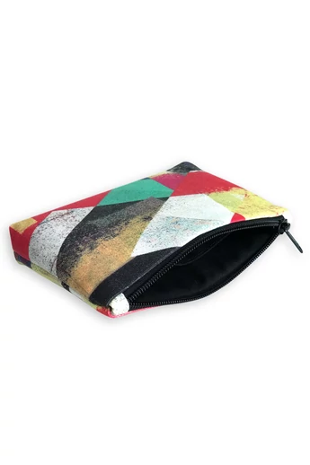 Tomka Csilla / Lindlip 3-04-4 art design cotton canvas pouch bag 19x12x3 / Lindlip művészi mintás dizájn pamutvászon borítéktáska Tomka Csilla / Lindlip 3-04-4 art design cotton canvas pouch bag 19x12x3 / Lindlip művészi mintás dizájn pamutvászon borítéktáska