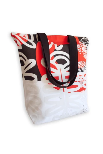 Tomka Csilla / Folyoda 2-03-2 art design cotton canvas tote bag 36x38x12 / Folyoda művészi mintás dizájn pamutvászon tote táska