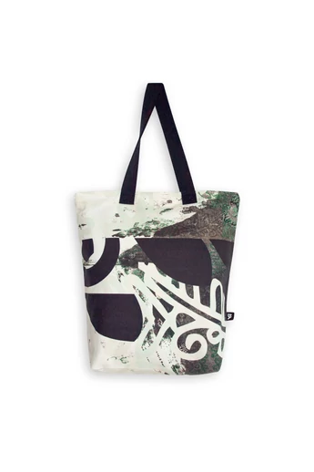 Tomka Csilla / Folyoda 2-05 art design cotton canvas tote bag 36x38x12 / Folyoda művészi mintás dizájn pamutvászon tote táska
