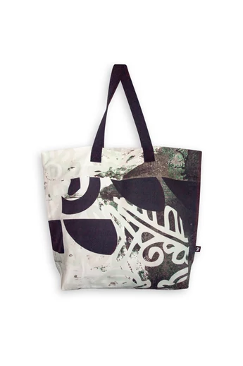 Tomka Csilla / Folyoda 2-05 art design cotton canvas tote bag 48x34x16 / Folyoda művészi mintás dizájn pamutvászon tote táska