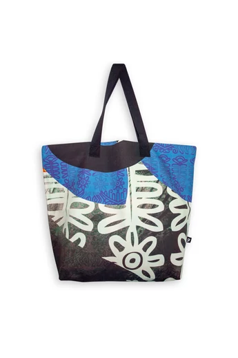 Tomka Csilla / Folyoda 2-07 art design cotton canvas tote bag 36x38x12 / Folyoda művészi mintás dizájn pamutvászon tote táska