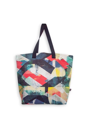 Tomka Csilla / Lindlip 3-03 art design cotton canvas tote bag 48x34x16 / Lindlip művészi mintás dizájn pamutvászon tote táska
