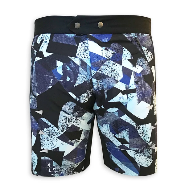 Tomka Csilla / Dazee Blue design baggy short men sportswear M / Kába Kék mintás dizájn kerépáros rövidnadrág férfi sportruházat