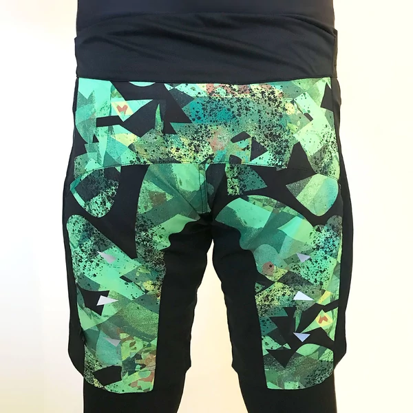 Tomka Csilla / Dazee Green1 design baggy short men sportswear M / Kába Zöld1 mintás dizájn kerépáros rövidnadrág férfi sportruházat