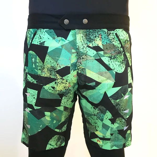 Tomka Csilla / Dazee Green1 design baggy short men sportswear M / Kába Zöld1 mintás dizájn kerépáros rövidnadrág férfi sportruházat