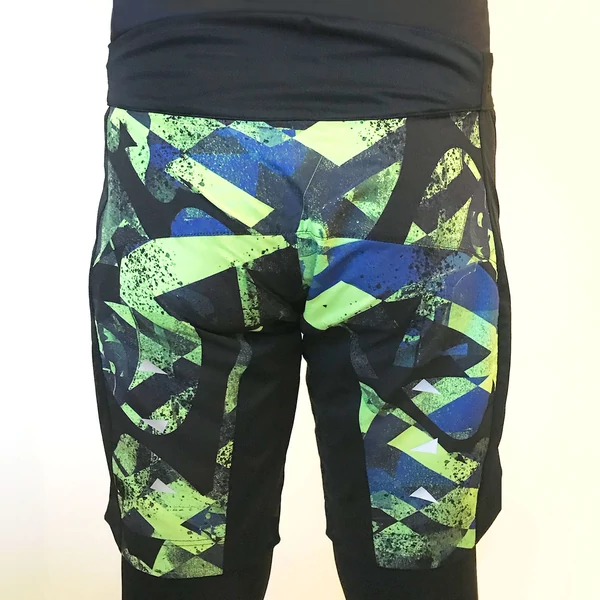 Tomka Csilla / Dazee Green2 design baggy short men sportswear L / Kába Zöld2 mintás dizájn kerépáros rövidnadrág férfi sportruházat