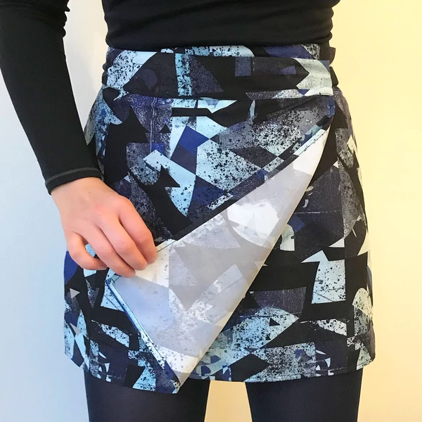 Tomka Csilla Dazee Blue design bike skirt women sportswear