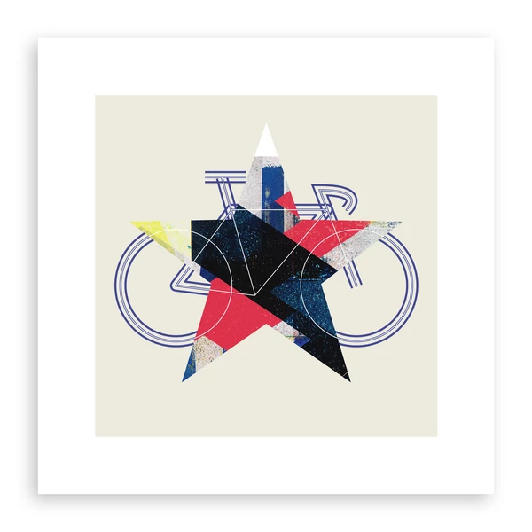 Tomka Csilla / BikeStar E Lindlip 3-03 Giclée fine art print on paper 50x50 / BringaCsillag Giclée képzőművészeti nyomat papíron
