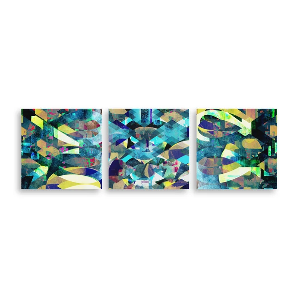 Tomka Csilla / Lindlip 2-07-09 Triple Giclée fine art prints on canvas 40x40x3 / Lindlip Hármas Giclée képzőművészeti nyomatok festővásznon