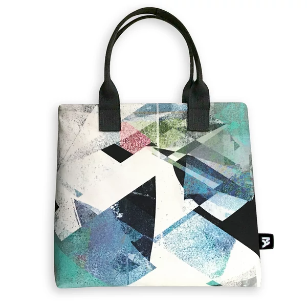 Tomka Csilla / Lindlip 4-01 art design cotton canvas handbag 31x26x11 / Lindlip művészi mintás dizájn pamutvászon kézitáska