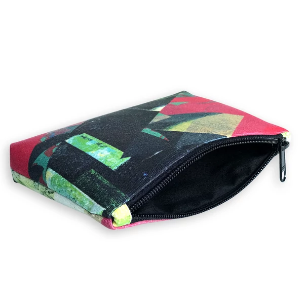 Tomka Csilla / Lindlip 3-01-3 art design cotton canvas pouch bag 19x12x3 / Lindlip művészi mintás dizájn pamutvászon borítéktáska