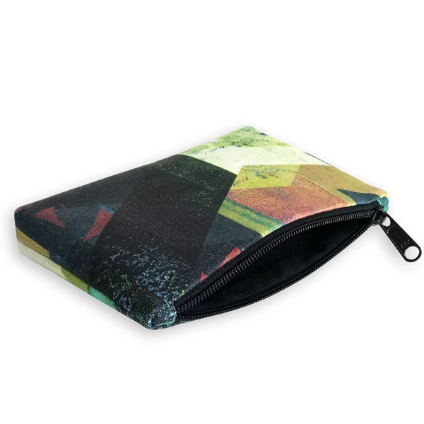 Tomka Csilla / Lindlip 3-01-4 art design cotton canvas pouch bag 19x12x3 / Lindlip művészi mintás dizájn pamutvászon borítéktáska