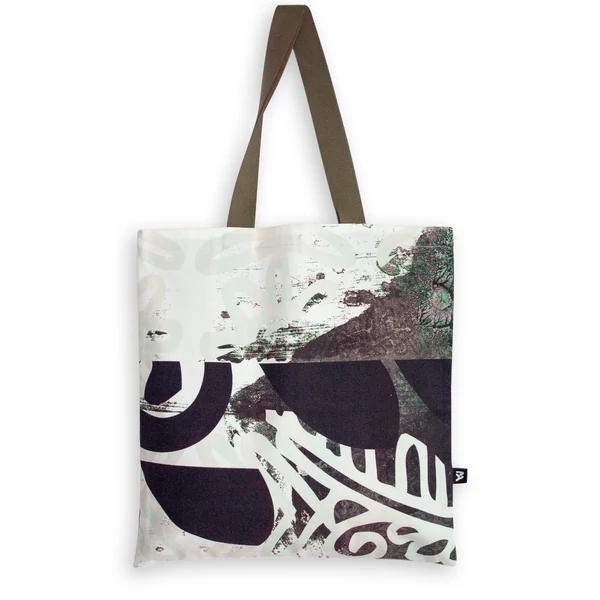 Tomka Csilla / Folyoda 2-05 art design cotton canvas tote bag 36x38 / Folyoda művészi mintás dizájn pamutvászon tote táska