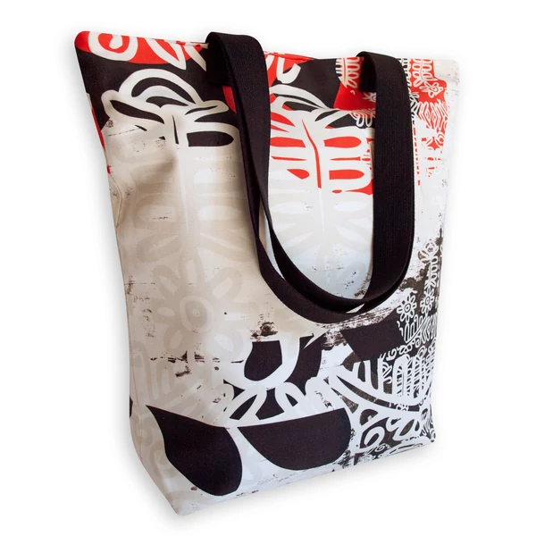 Tomka Csilla / Folyoda 2-03-1 art design cotton canvas tote bag 36x38x12 / Folyoda művészi mintás dizájn pamutvászon tote táska