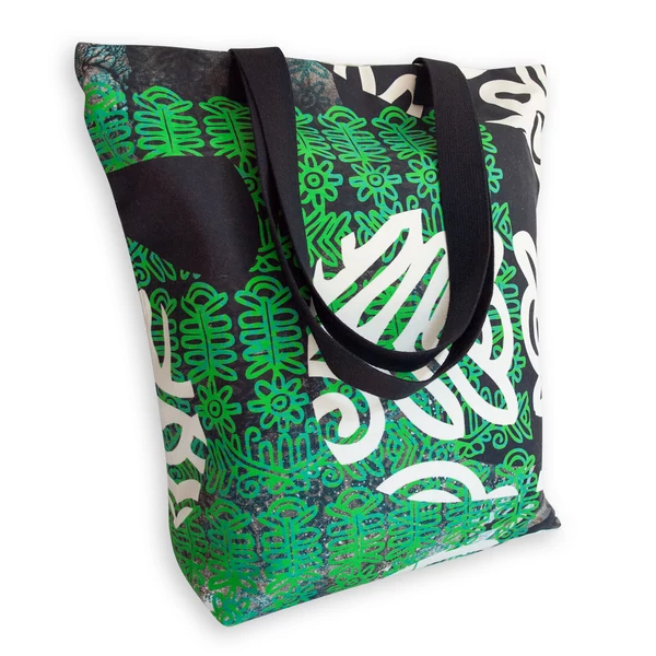 Tomka Csilla / Folyoda 2-09 art design cotton canvas tote bag 36x38x12 / Folyoda művészi mintás dizájn pamutvászon tote táska