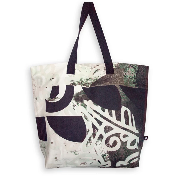 Tomka Csilla / Folyoda 2-05 art design cotton canvas tote bag 48x34x16 / Folyoda művészi mintás dizájn pamutvászon tote táska