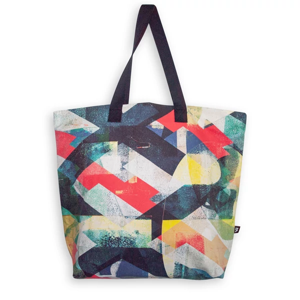 Tomka Csilla / Lindlip 3-03 art design cotton canvas tote bag 48x34x16 / Lindlip művészi mintás dizájn pamutvászon tote táska