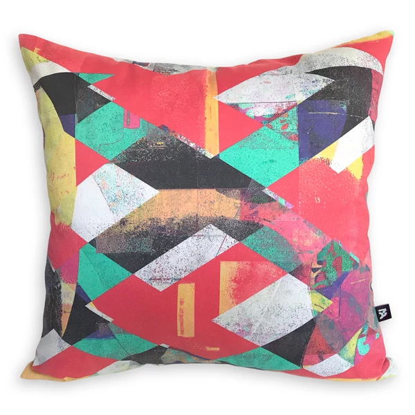 Tomka Csilla / Lindlip 3-04 art design cotton cushion 45x45 / Lindlip művészi mintás dizájn pamut párna
