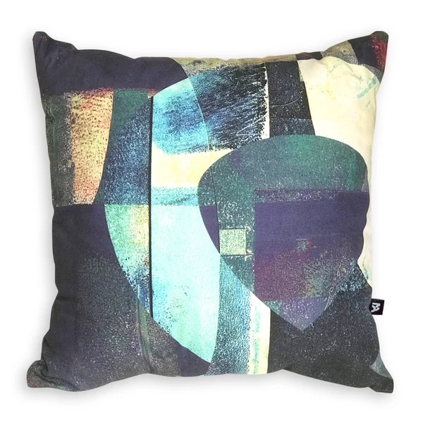 Tomka Csilla / Lindlip 2-03 art design cotton cushion 50x50 / Lindlip művészi mintás dizájn pamut párna