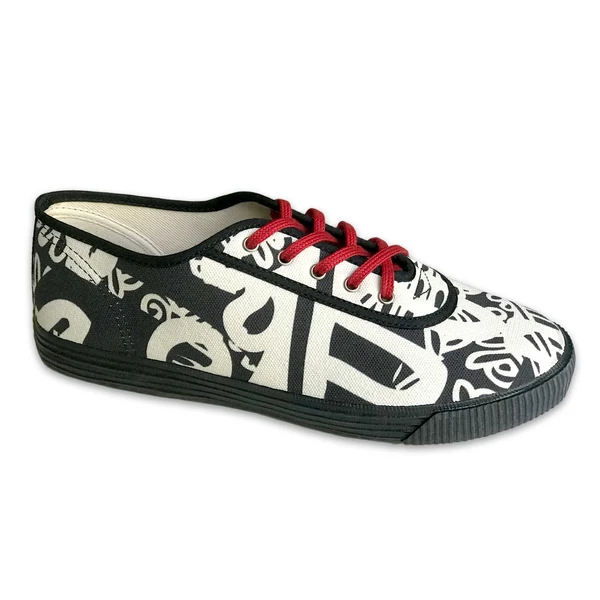 Tomka Csilla / Folyoda B-R art design canvas sneakers 45 / Folyoda Fk-P művészi mintás dizájn vászon tornacipő