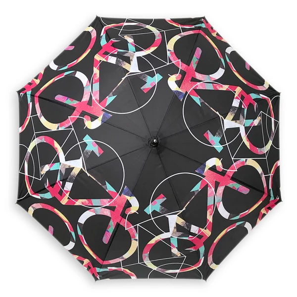 Tomka Csilla / Bikes dark 3-04 art design umbrella / Bringák sötét művészi mintás dizájn esernyő